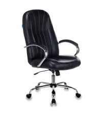 Кресло руководителя Бюрократ T-898SL/BLACK черный искусственная кожа крестовина хром