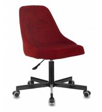 Кресло Бюрократ CH-340M бордовый Velvet 09 крестов. металл